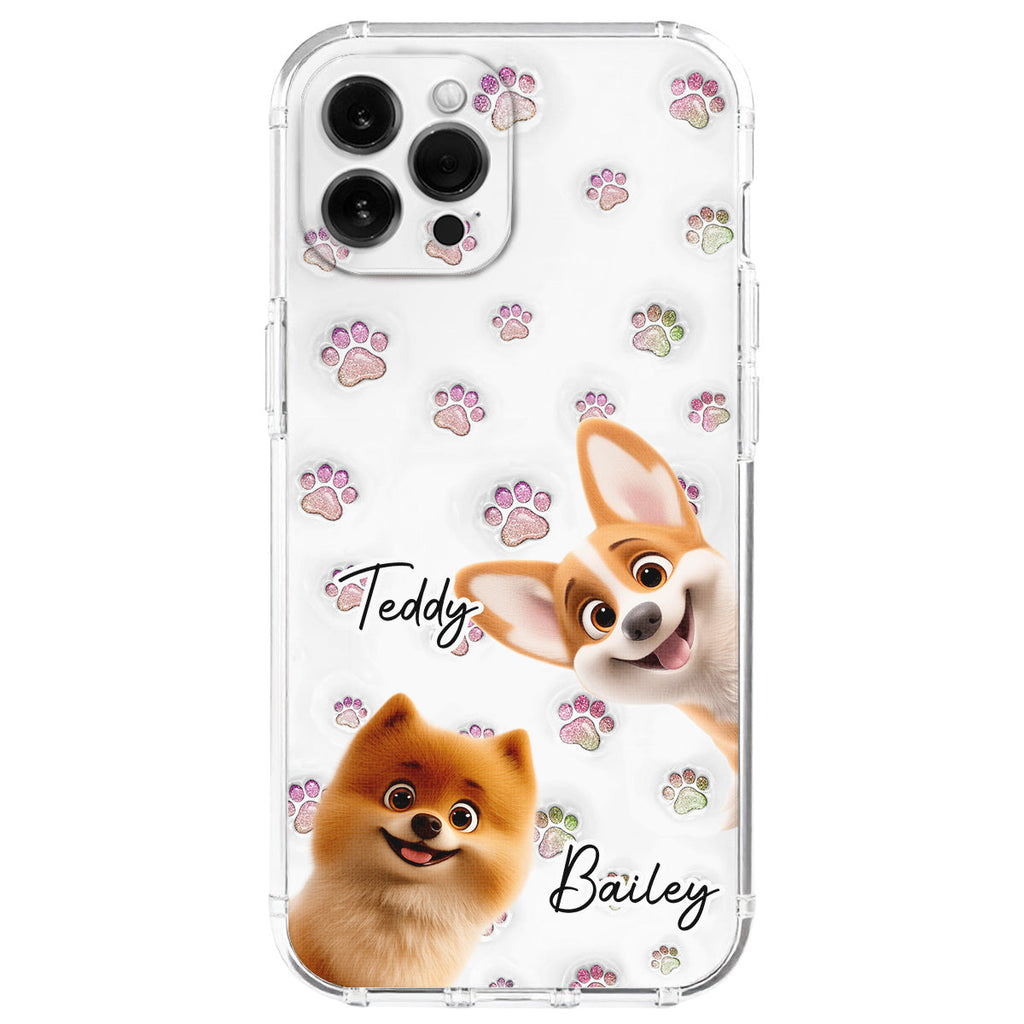 Baby Adorable Dogs - Personalized 3D Inflated Effect Phone Case