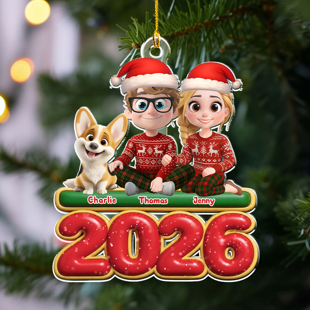 Custom Keepsake Christmas Ornament •  We And Our Dog - Personalized Acrylic Ornament