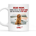 Custom Photo Mother's Father's day Birthday Gifts For Dog Lovers • Belly Rubs Photo - Personalized Coffee Mug