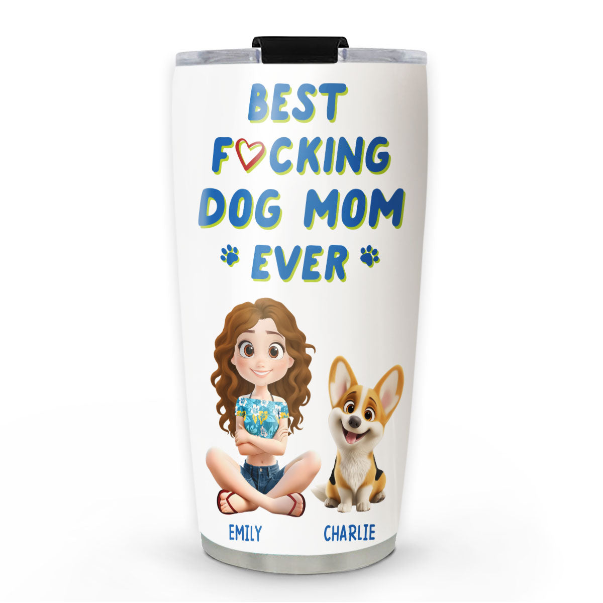 Custom Christmas Birthday Gifts For Dog Mom, Dog Lovers • Summertime With Me - Personalized Tumbler