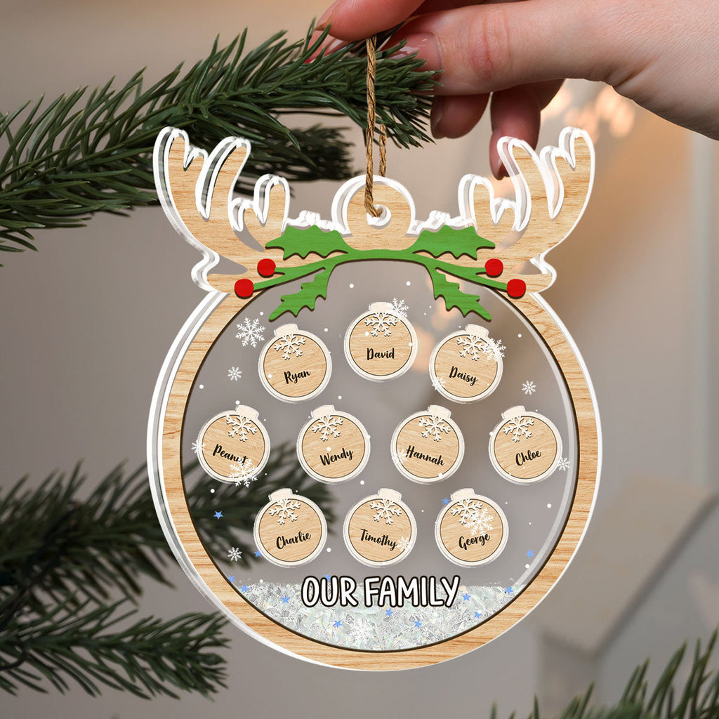 Paw Charm - Personalized Acrylic Shaker Ornament