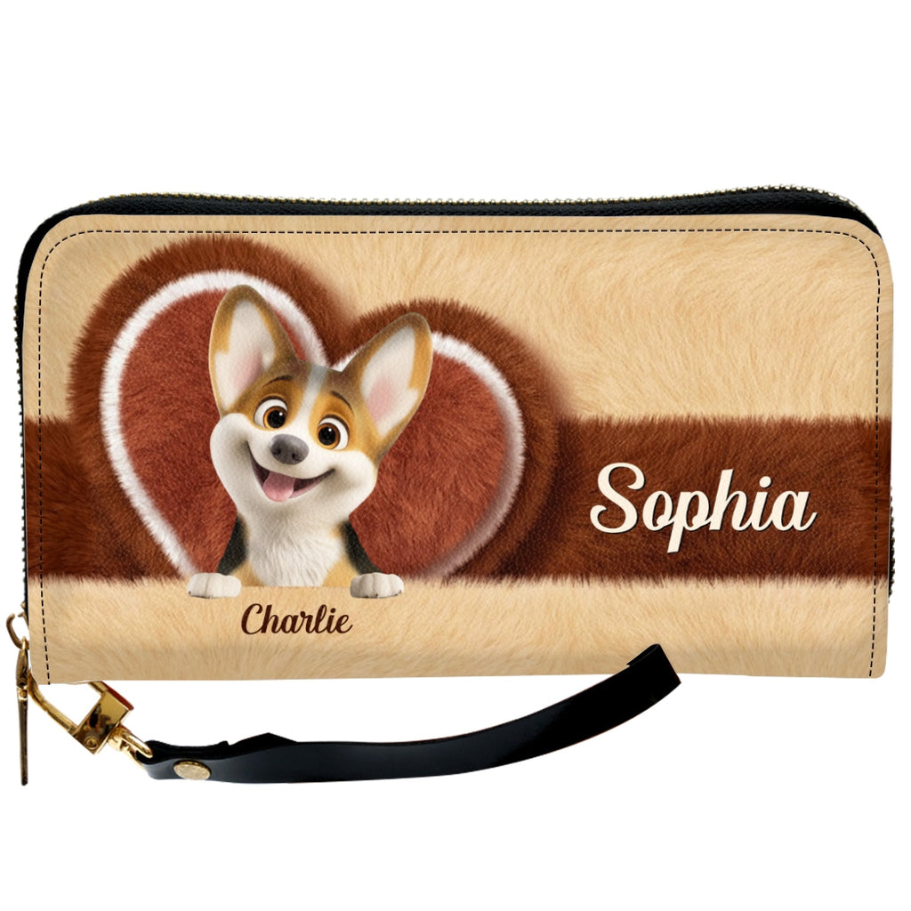 Funny Stuffy Dogs - Personalized Leather Wallet