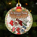 Lovely Family With Pet - Personalized Freeshape 2-Layered Wood Ornament