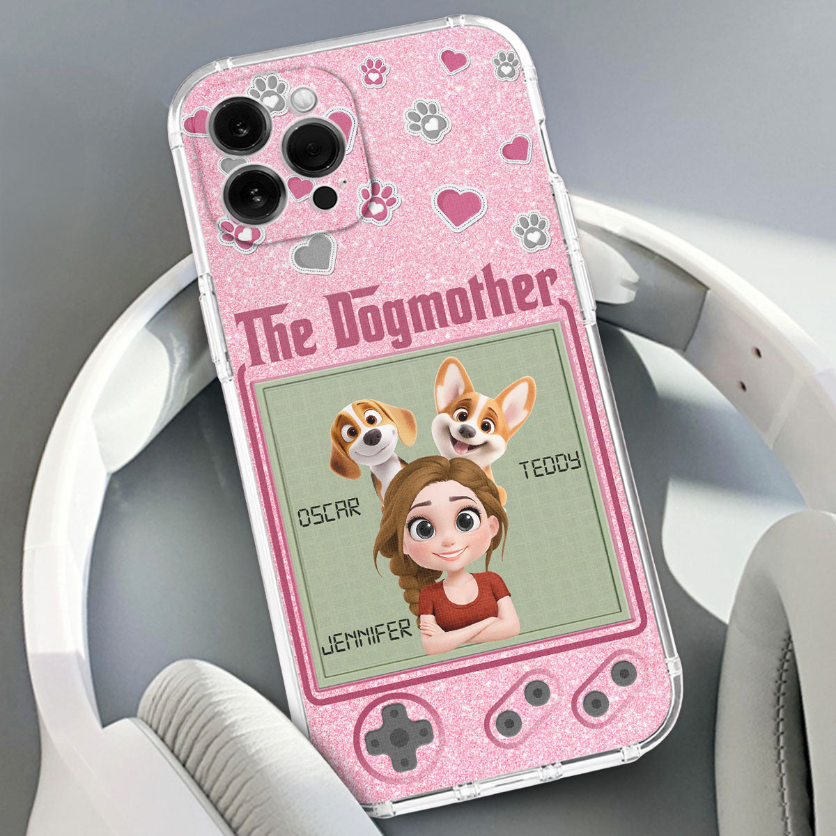 Gaming Dog Mom - Personalized Phone Case