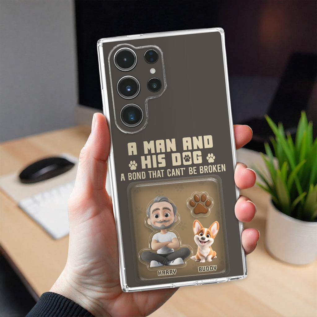 A Man And His Favorite - Personalized 3D Effect Phone Case