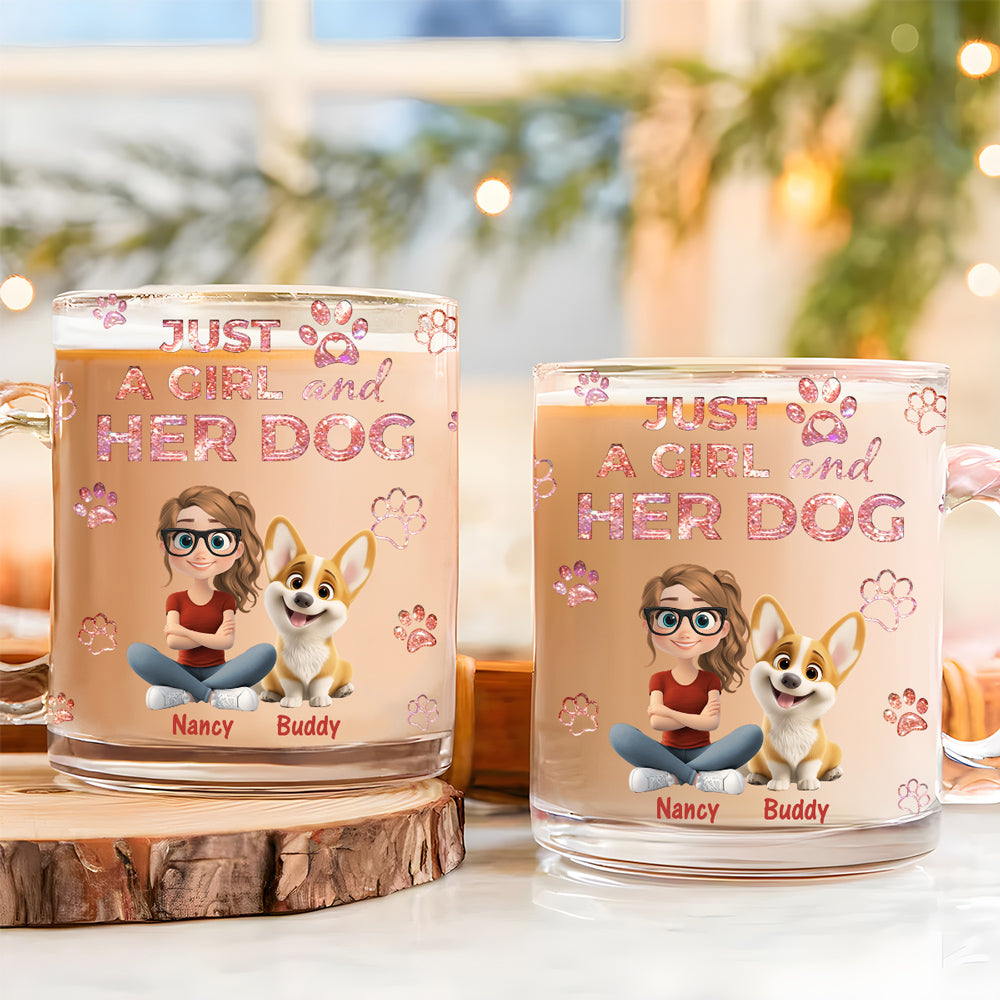 Custom Christmas Birthday Gifts For Dog Mom, Dog Lovers • You Are The Miracle - Personalized 3D Inflated Effect Glass Mug