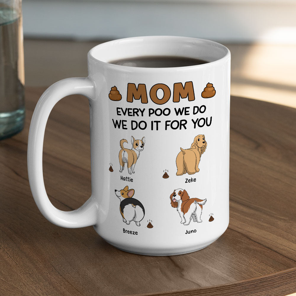 Custom Christmas Birthday Gifts For Dog Lovers • I Do For You - Personalized Coffee Mug