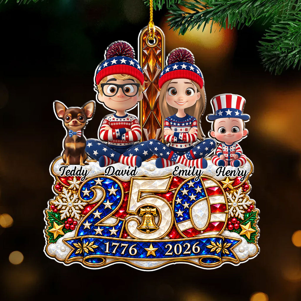Christmas Across 250th Anniversary - Personalized Acrylic Ornament