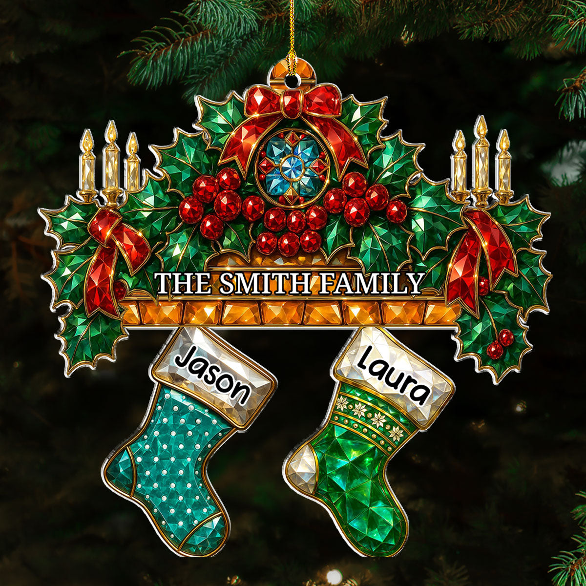 Dream Fire In Christmas - Personalized Acrylic Ornament