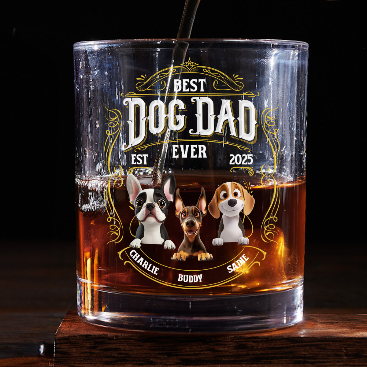 Whiskey Logo - Personalized Whiskey Glass