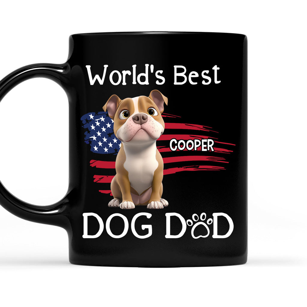 Custom Father's day Birthday Gifts For Dog Dad, Dog Lovers • Worldwide Best Dad - Personalized Coffee Mug