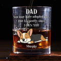 May Have Adopted Retro Sleeping Dog - Personalized Whiskey Glass