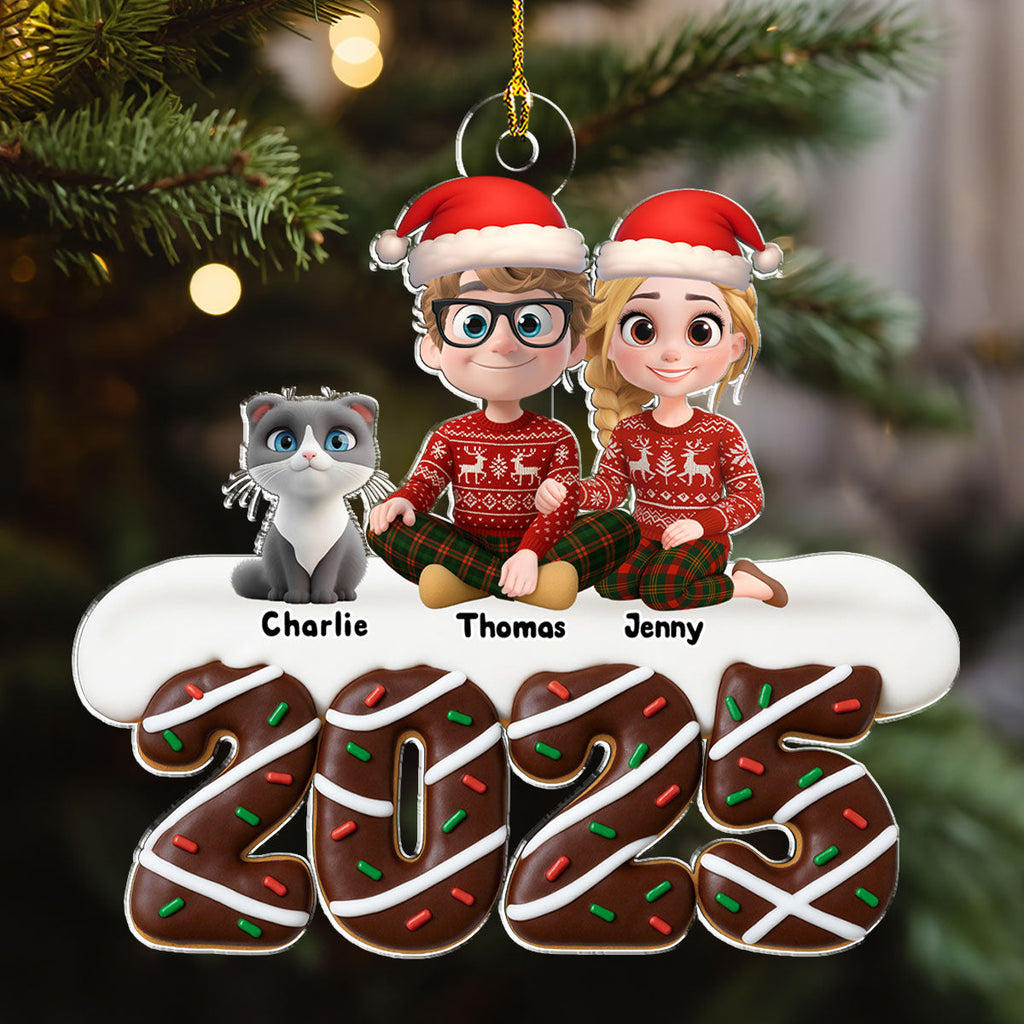 Happiness Baked Into Every Holiday Moment - Personalized Acrylic Ornament
