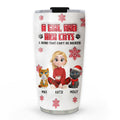 Custom Christmas Birthday Gifts For Cat Mom, Cat Lovers • No Space Between Us Cat Ver - Personalized 3D Inflated Effect Tumbler