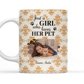 Custom Photo Christmas Birthday Gifts For Pet Mom, Pet Lovers • Pumskin Pet Autumn Photo - Personalized Coffee Mug