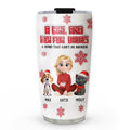 Custom Christmas Birthday Gifts For Pet Mom, Pet Lovers • No Space Between Fur Ver - Personalized 3D Inflated Effect Tumbler