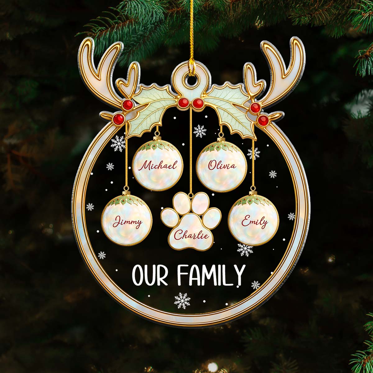 Our New Year Family - Personalized Acrylic Ornament