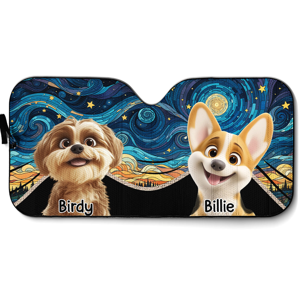 Custom Christmas Birthday Gifts Car Accessories for Dog Parents • Go Together - Personalized Car Sunshade