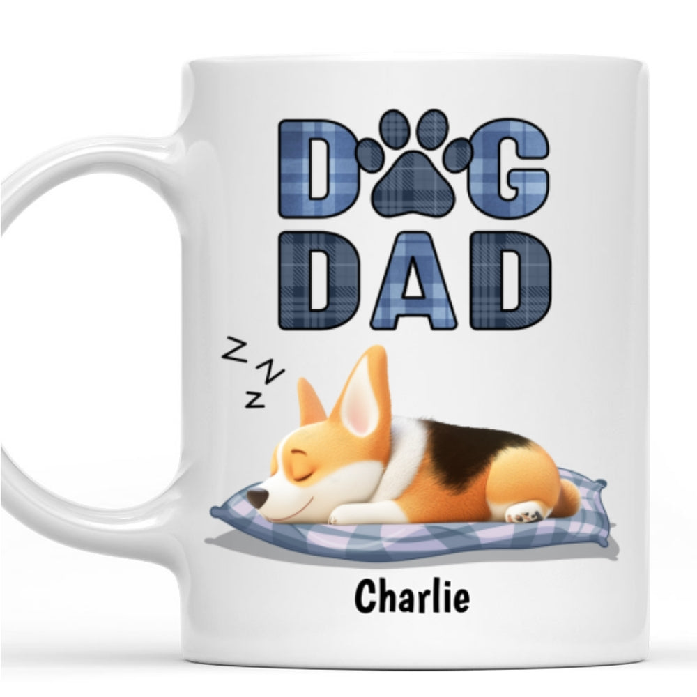 Custom Father's day Birthday Gifts For Dog Dad, Dog Lovers • Best Dog Dad - Personalized Coffee Mug