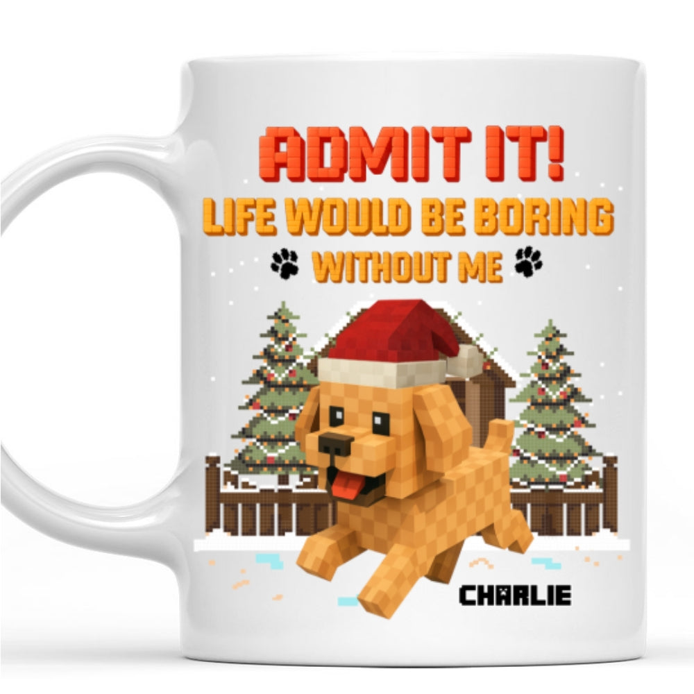 Custom Christmas Birthday Gifts For Dog Lovers • Admit It Square - Personalized Coffee Mug