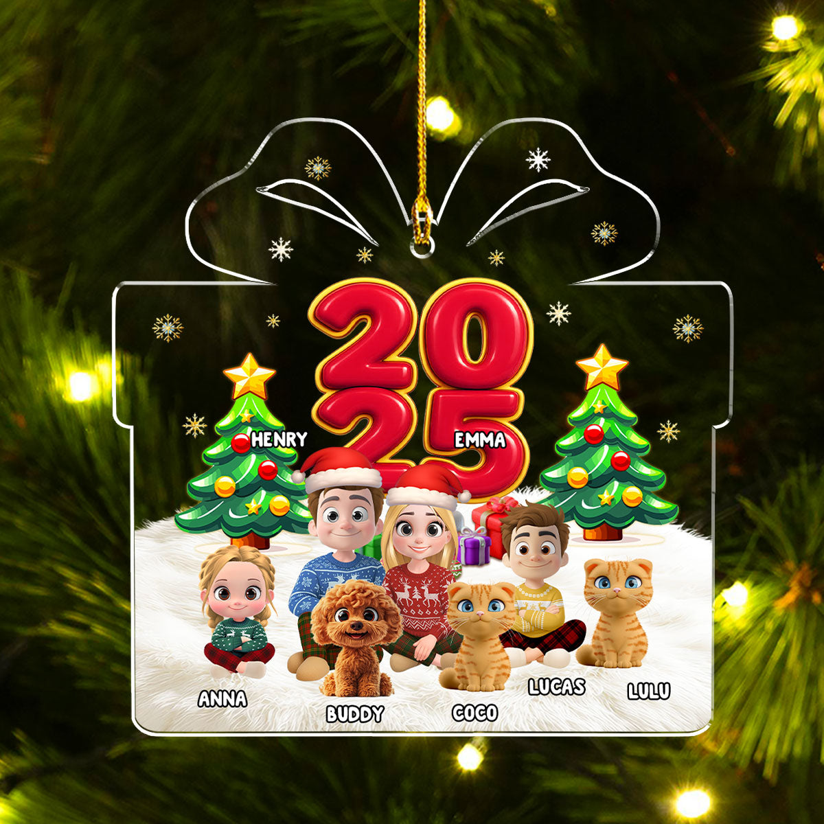 You Me And Our Kids - Personalized Acrylic Ornament