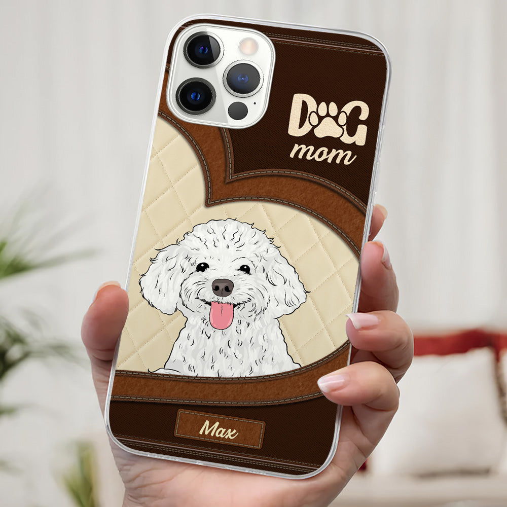 Lovely Peeking Dogs - Personalized Phone Case