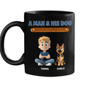Custom Christmas Birthday Gifts For Dog Dad, Dog Lovers • A Gentleman And His Dog - Personalized Coffee Mug