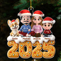 Custom Christmas Decor Home Birthday Gifts For Dog Lovers • Family Of The Year - Personalized Acrylic Ornament