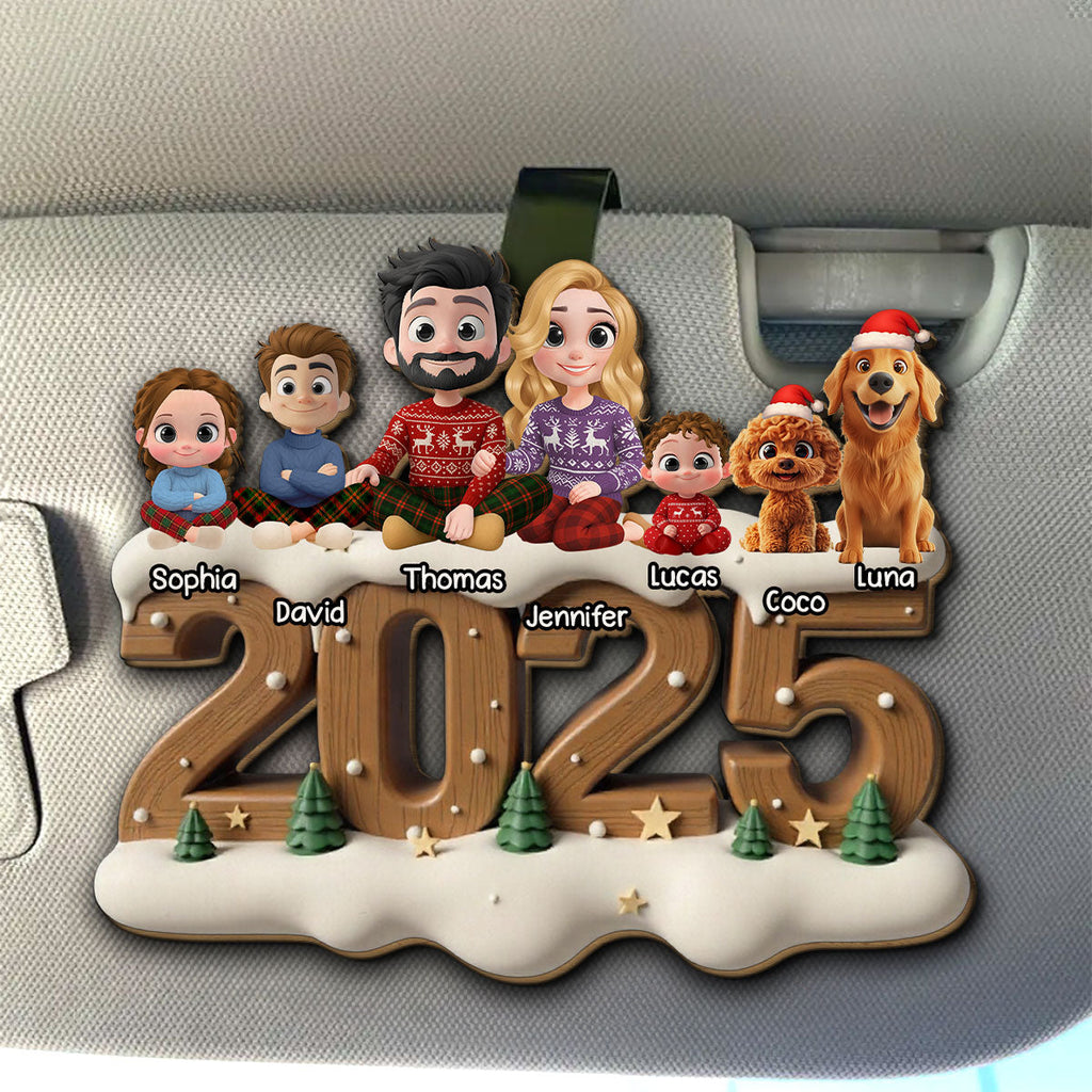 As A Family Onwards Extended Ver - Personalized Car Visor Clip