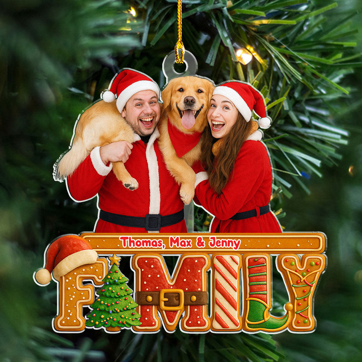 Our Christmas Cake Crew Photo - Personalized Acrylic Ornament