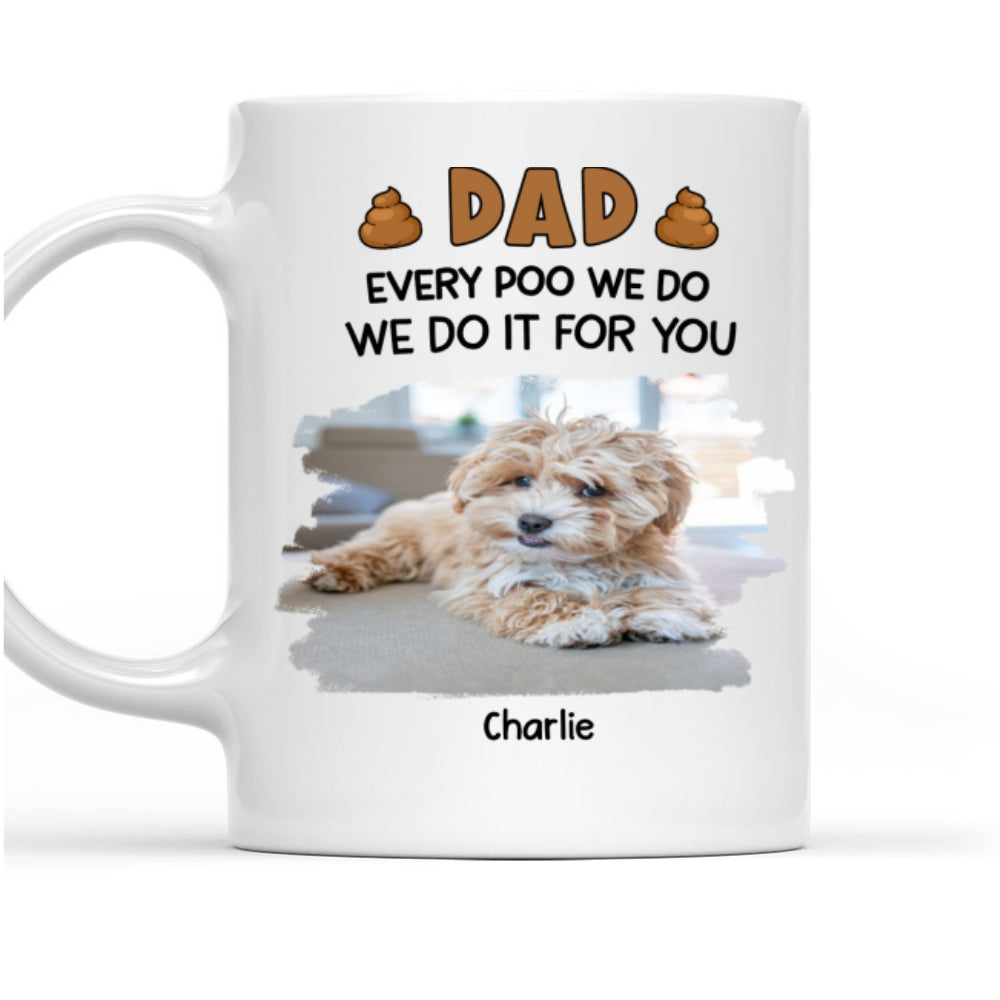 Custom Photo Christmas Birthday Gifts For Dog Lovers • I Do For You Photo - Personalized Coffee Mug