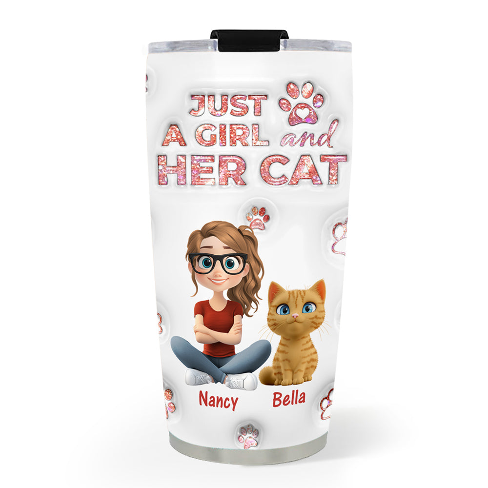 Custom Christmas Birthday Gifts For Cat Mom, Cat Lovers • Cats Are The Miracle - Personalized 3D Inflated Effect Tumbler
