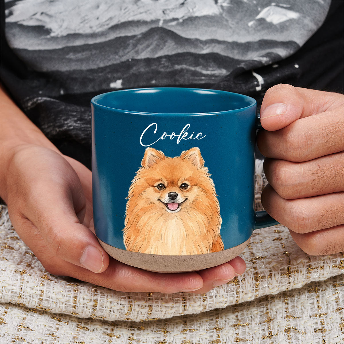 Custom Christmas Birthday Gifts For Dog Mom, Dog Lovers • Little Paw - Personalized Pottery Mug