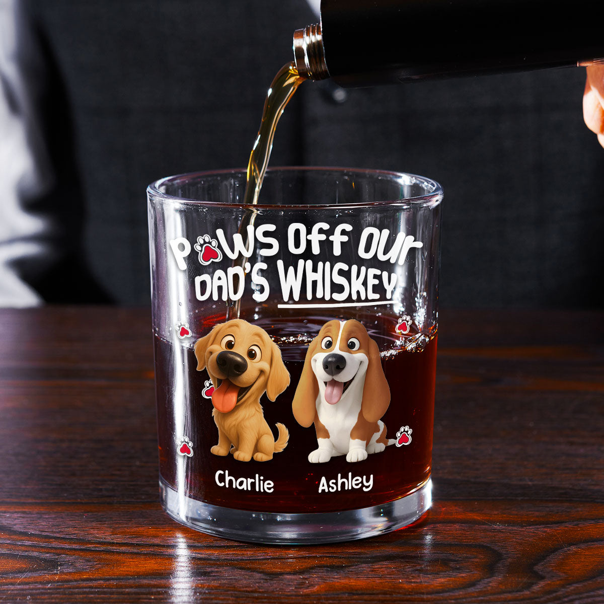 Paw It Off Now - Personalized Whiskey Glass
