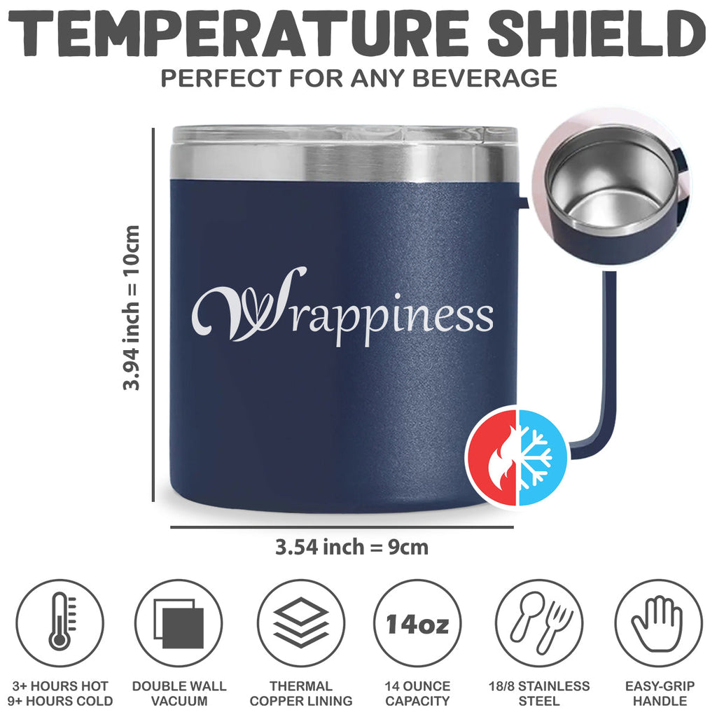 Custom Mother's day Birthday Gifts For Pet Mom, Pet Lovers • You And Me And Our Lovely Dogs - Personalized 14oz Stainless Steel Tumbler With Handle