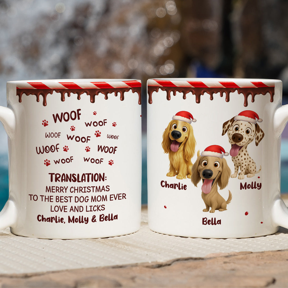 Custom Christmas Birthday Gifts For Dog Lovers • Licks To You - Personalized Coffee Mug