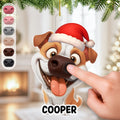 Custom Christmas Decor Home Birthday Gifts For Pet Lovers • Merry Snoutmas - Personalized Nose Squishy Ornament