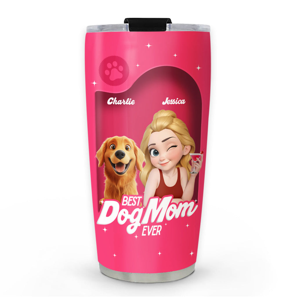 Custom Christmas Birthday Gifts For Dog Mom, Dog Lovers • Us In The Box - Personalized 3D Effect Tumbler