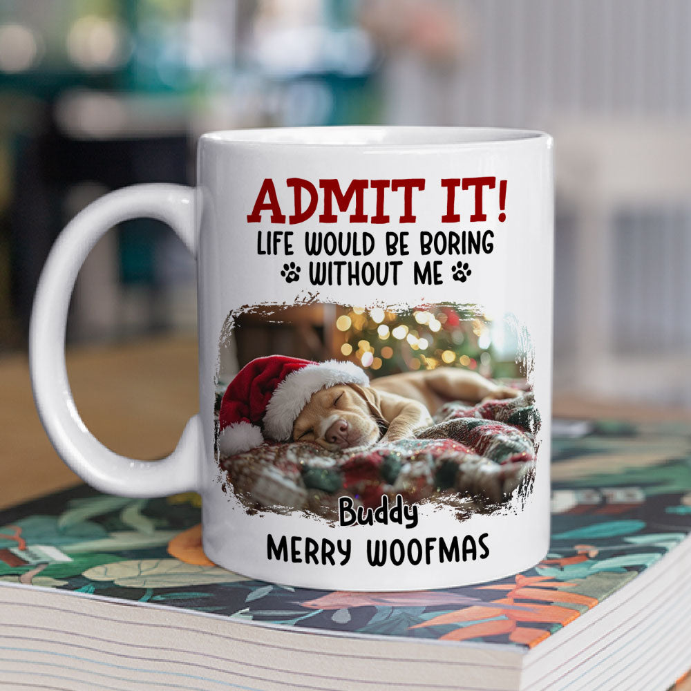 Custom Photo Christmas Birthday Gifts For Dog Lovers • Well Trained Parents Photo - Personalized Coffee Mug