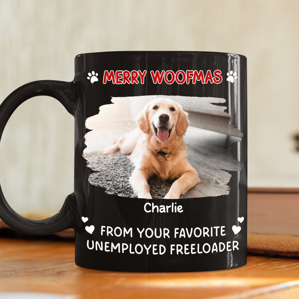 Custom Photo Christmas Birthday Gifts For Dog Lovers • Your Lovely Son Photo - Personalized Coffee Mug
