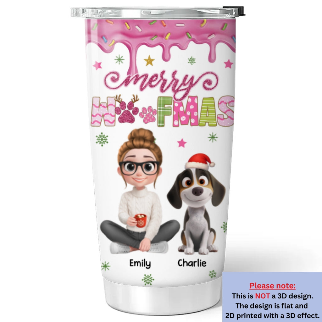 Custom Christmas Birthday Gifts For Dog Mom, Dog Lovers • Cozy Holiday - Personalized Tumbler
