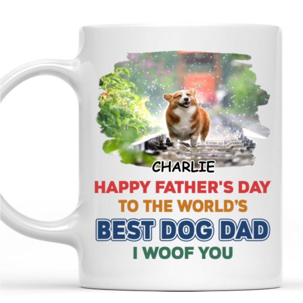 Custom Photo Mother's Father's day Birthday Gifts For Dog Lovers • Best In The World Photo - Personalized Coffee Mug