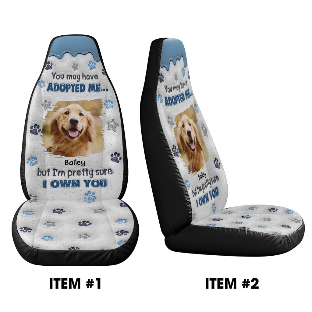 You May Have Adopted Photo - Personalized Car Seat Cover