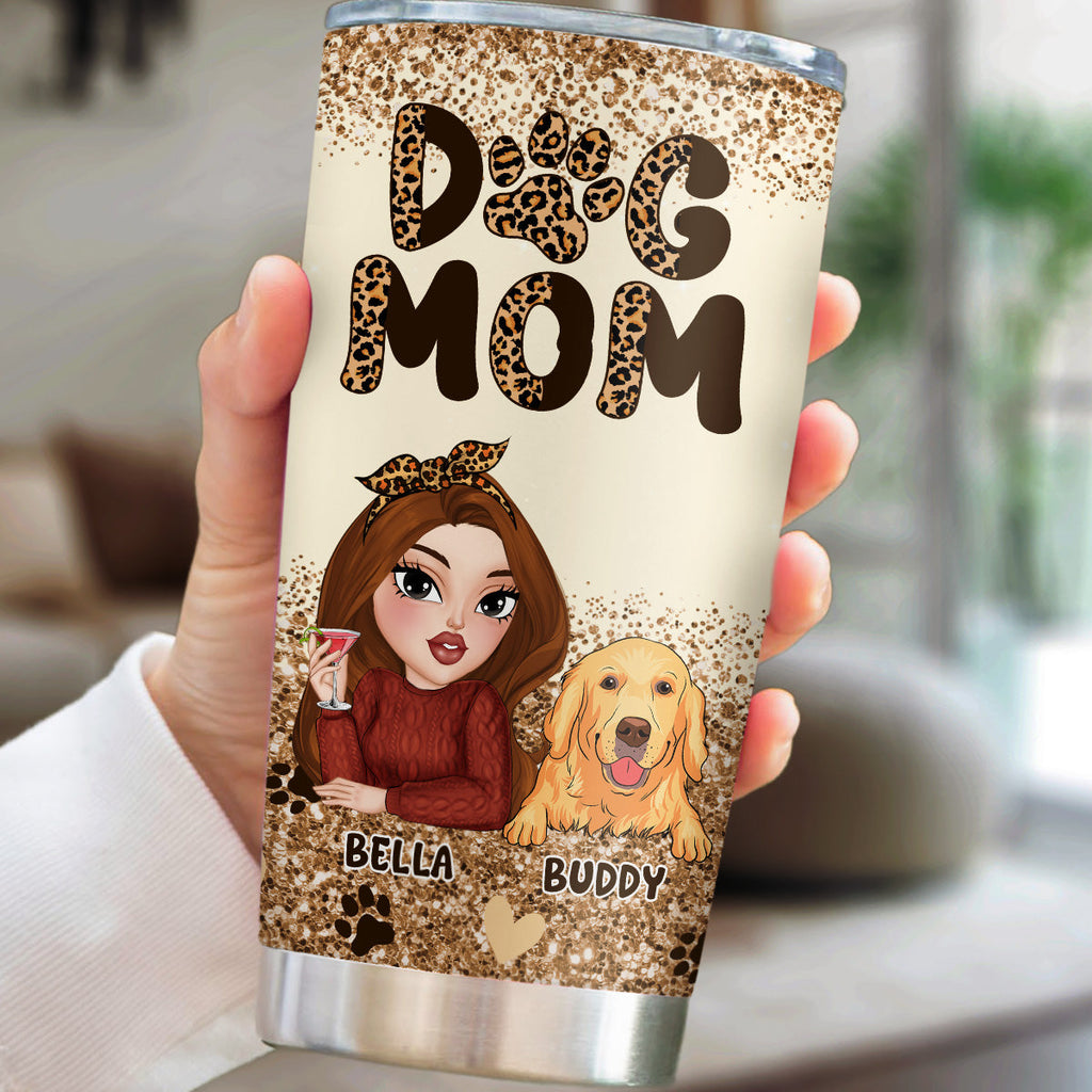 Custom Mother's day Birthday Gifts For Pet Mom, Pet Lovers • Best Dog Mom Forever - Personalized Tumbler