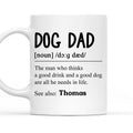 Custom Christmas Birthday Gifts For Dog Lovers • Dog Dad Mom Definition - Personalized Coffee Mug