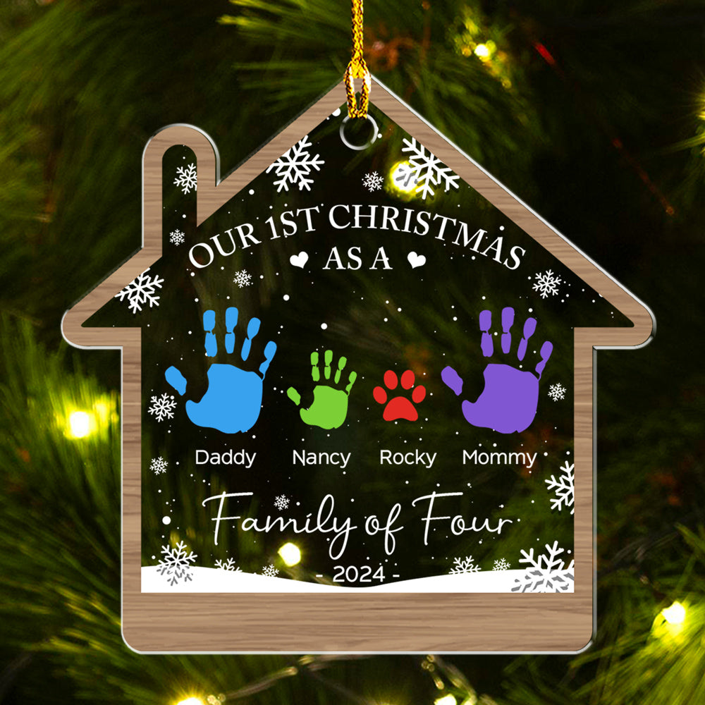 Happy Our 1st Christmas - Personalized Acrylic Ornament