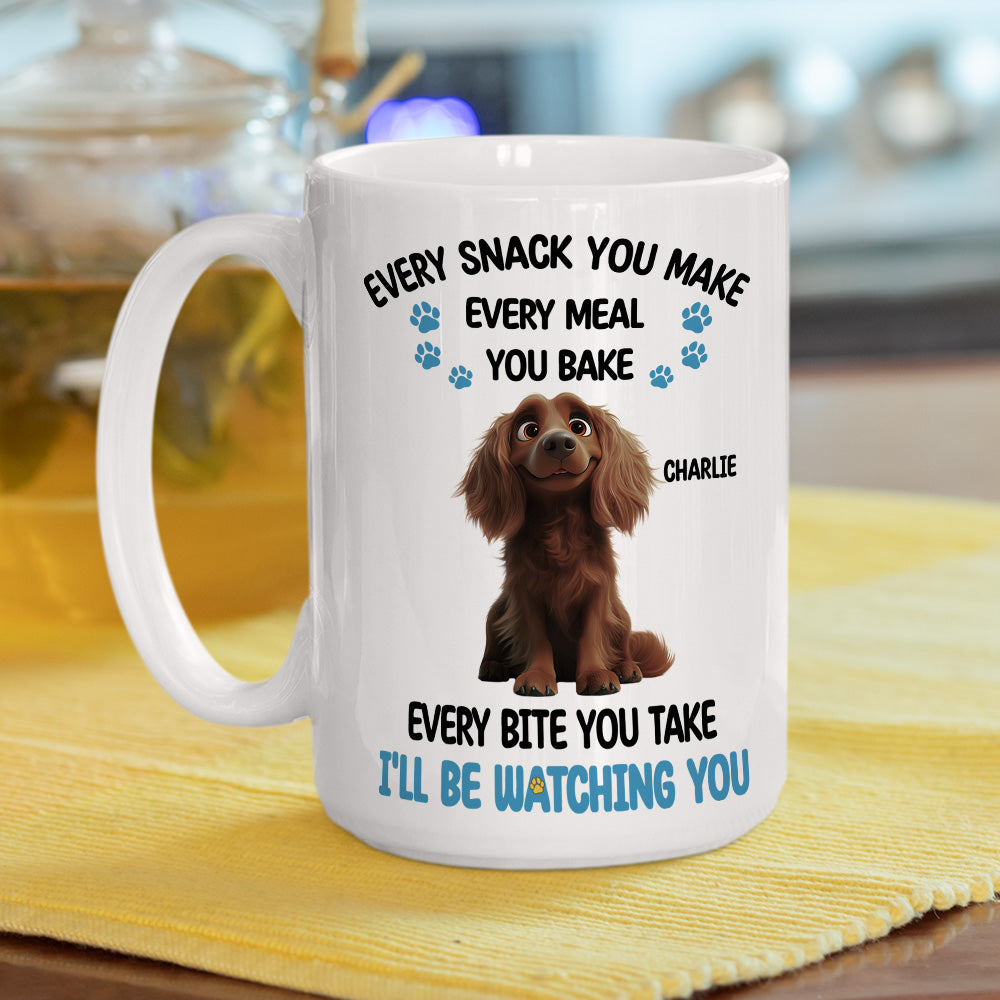 Custom Christmas Birthday Gifts For Dog Mom, Dog Lovers • Always Watching You - Personalized Coffee Mug