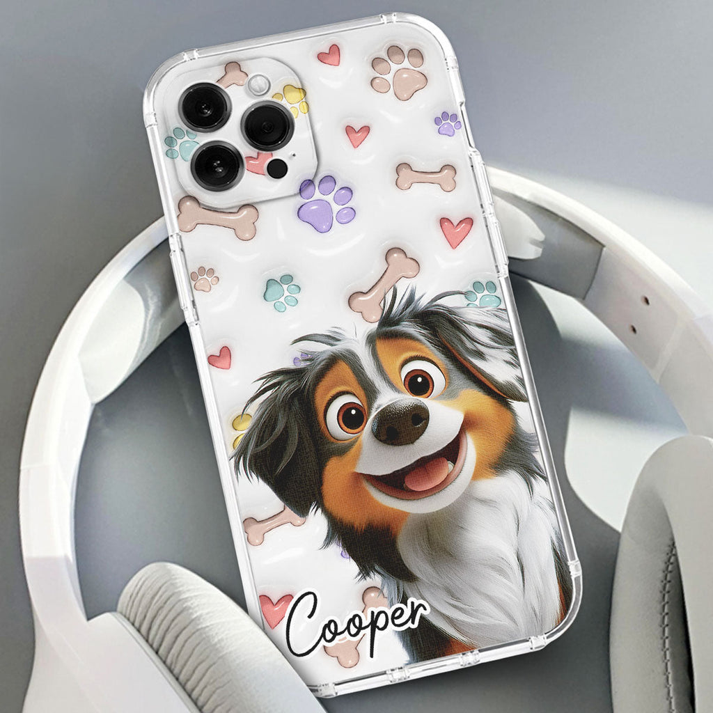 Baby Lovely Dogs - Personalized 3D Inflated Effect Phone Case