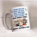 Custom Photo Father's day Birthday Gifts For Dog Dad, Dog Lovers • Most Lovable Daddy Ever Photo - Personalized Coffee Mug