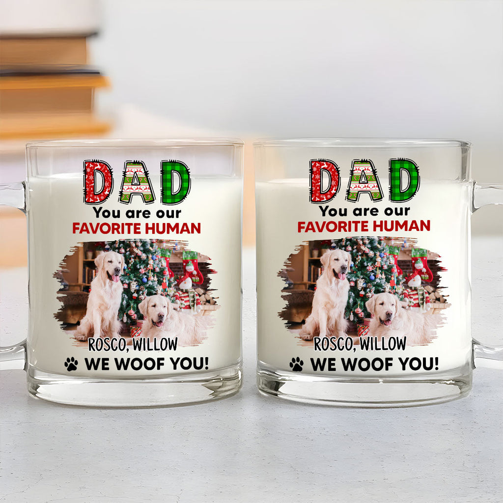 Custom Photo Christmas Birthday Gifts For Dog Lovers • My Favorite Photo - Personalized Glass Mug